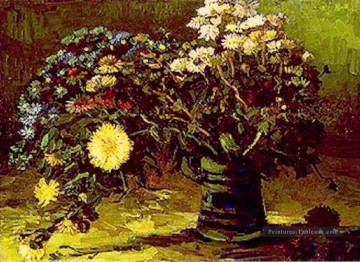  fleurs tableaux - Vase aux marguerites Vincent van Gogh Fleurs impressionnistes